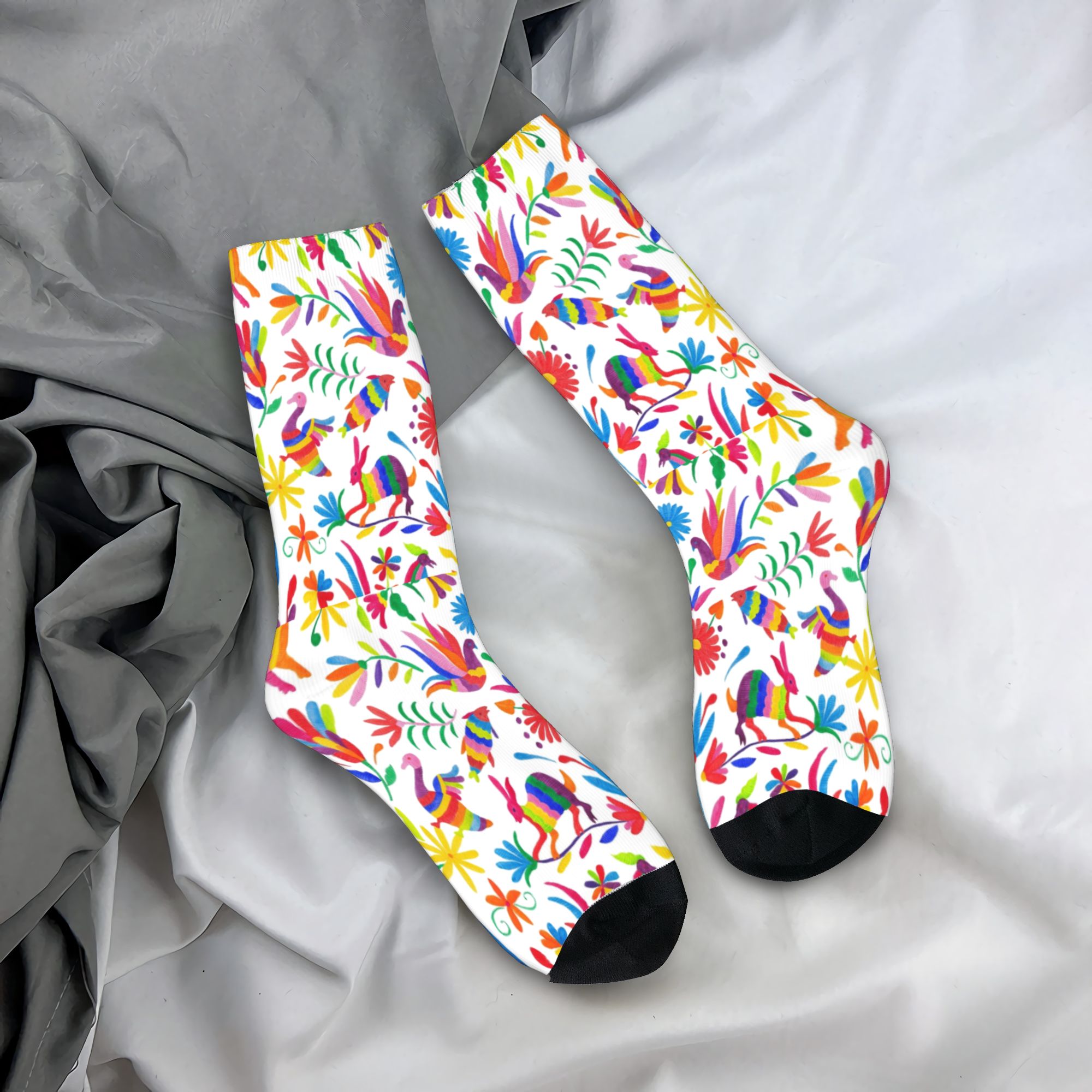 Dress Sock Men - Meias Unissex Personalizadas com Arte Folclórica