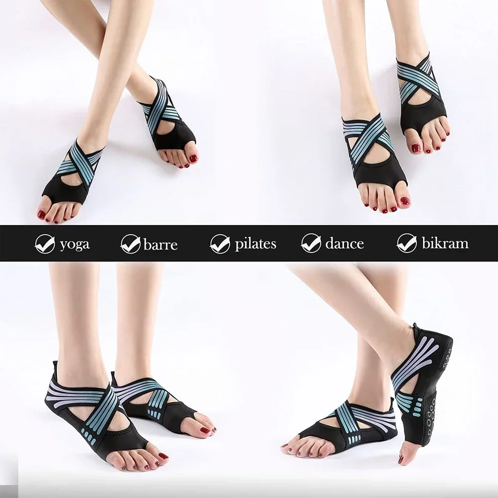 1 Par de Sapatos Profissionais - Grip Sock Yoga avaliação e preço