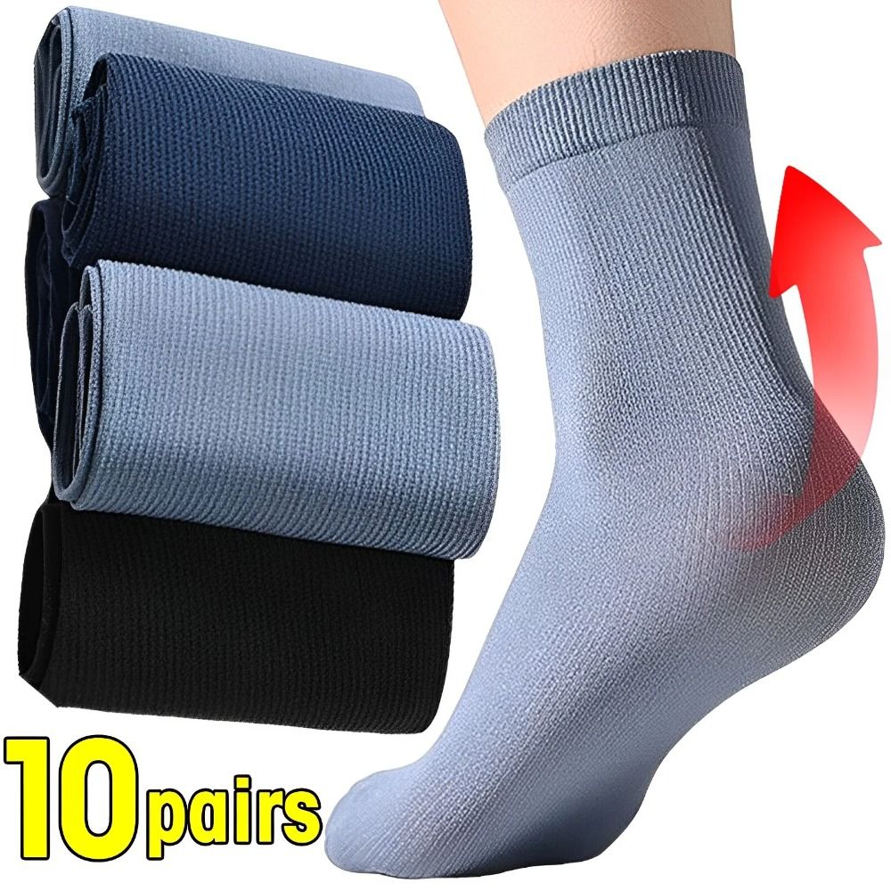 10 pares de meias masculinas d - Silk Sock Bamboo avaliação e preço