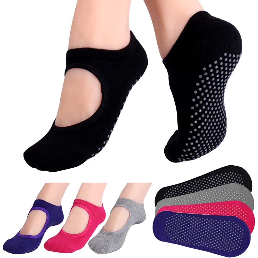 Sem costas antiderrapante fitn - Grip Sock Yoga avaliação e preço