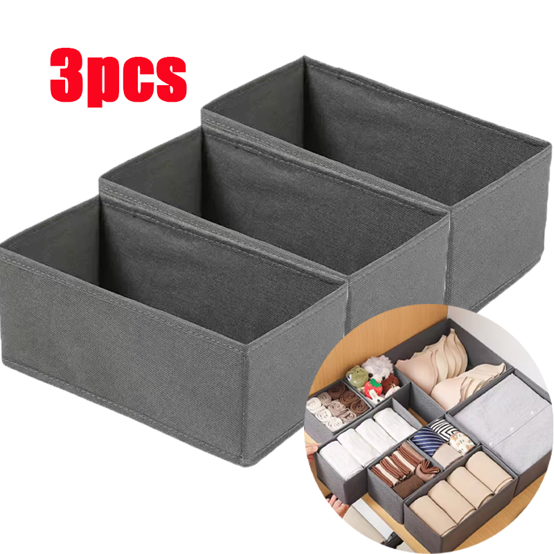 3pc tecido caixa de armazename - Sock Organizer Tray avaliação e preço