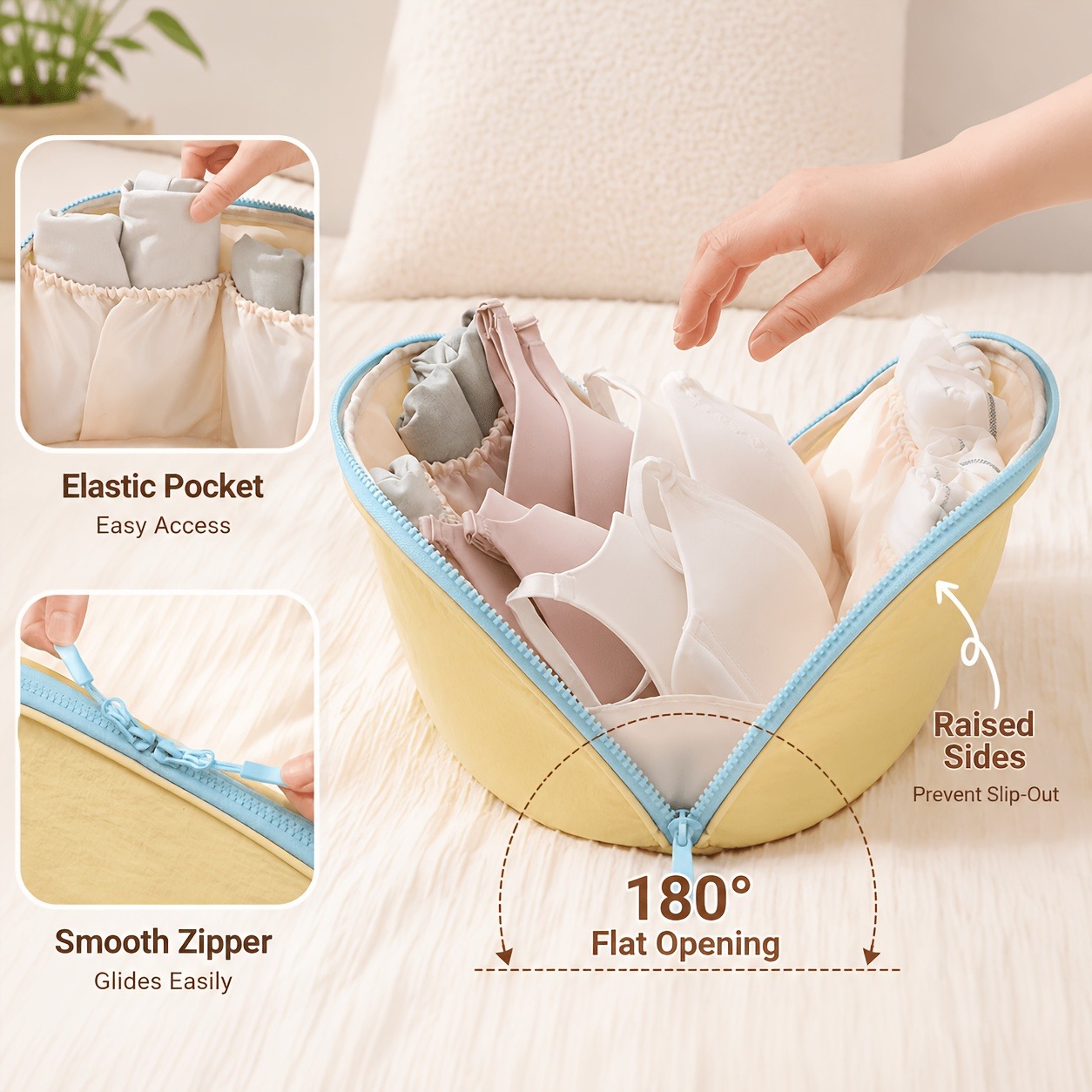Bolsa de armazenamento de suti - Sock Organizer Tray avaliação e preço