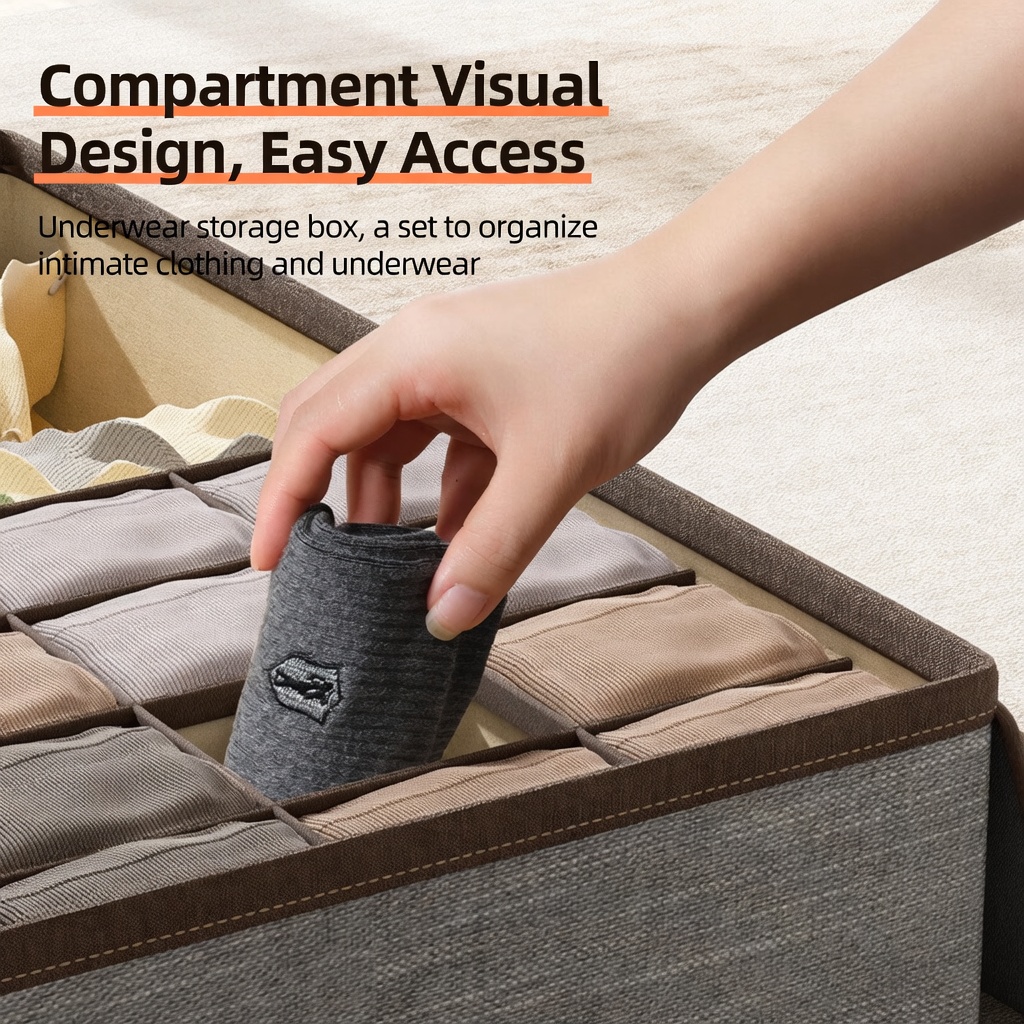 Organizador de Roupa Íntima 3  - Sock Organizer Tray avaliação e preço